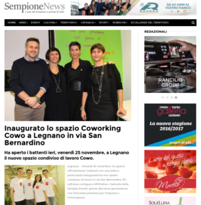 Legnano Coworking Press - Sempione News